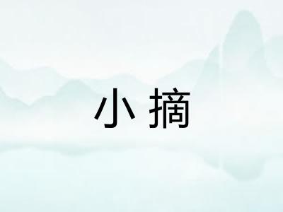 小摘