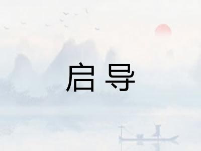 启导