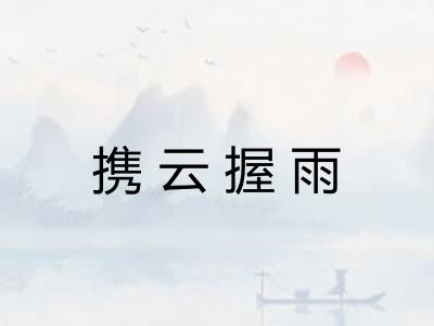 携云握雨