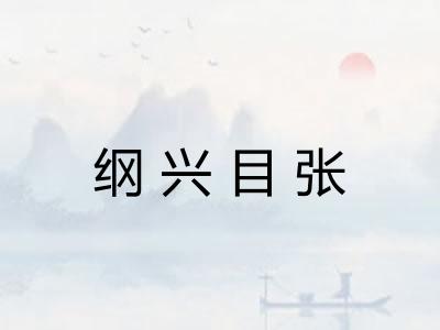 纲兴目张