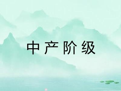 中产阶级