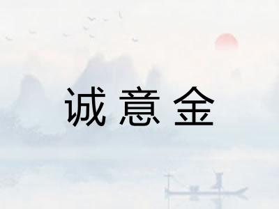 诚意金