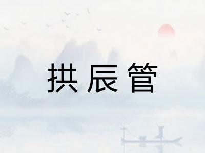 拱辰管