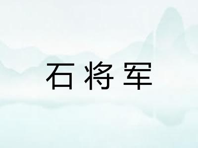 石将军