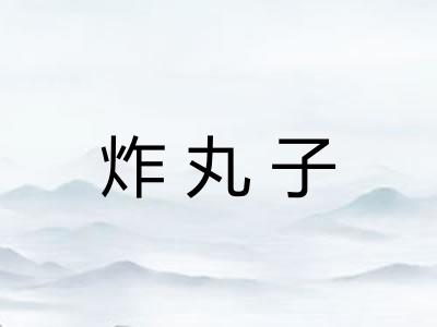 炸丸子