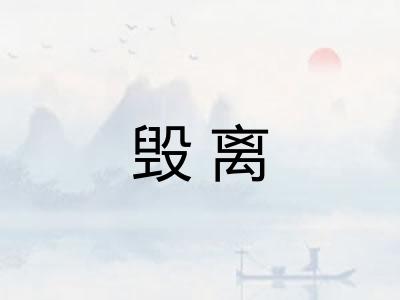 毁离