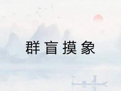 群盲摸象