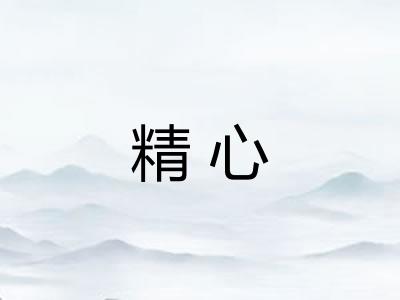 精心