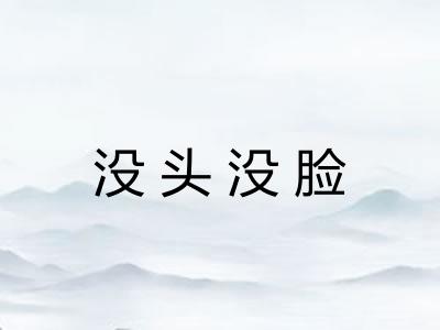 没头没脸