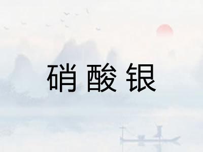 硝酸银