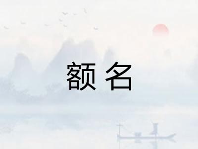 额名