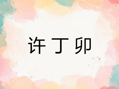 许丁卯