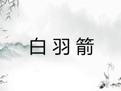 白羽箭