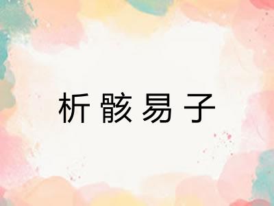 析骸易子