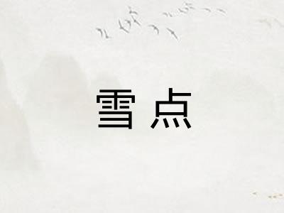 雪点